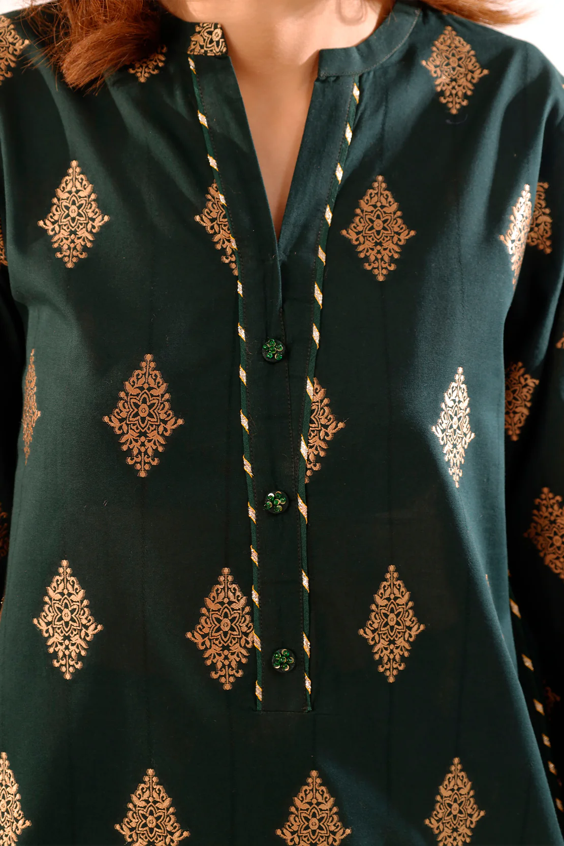 Jacquard Cotton Stitched Shirt - Image 5