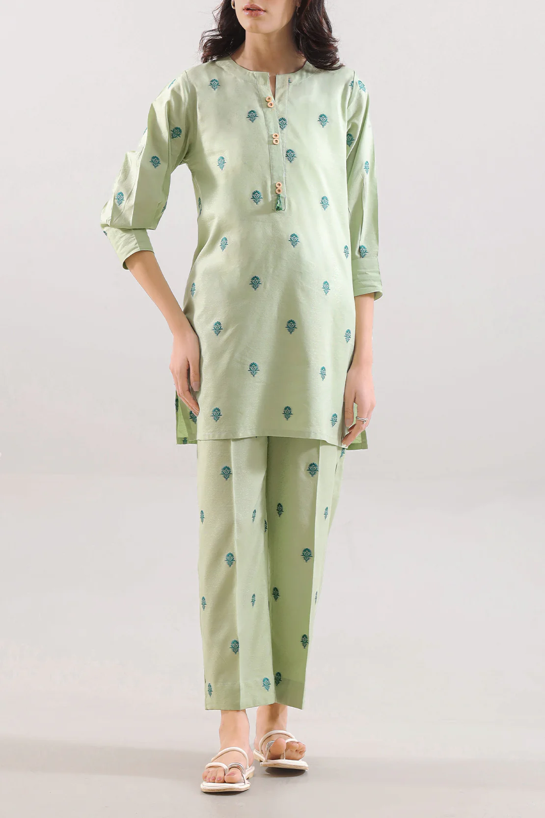Jacquard Cotton Stitched Shirt - Image 2