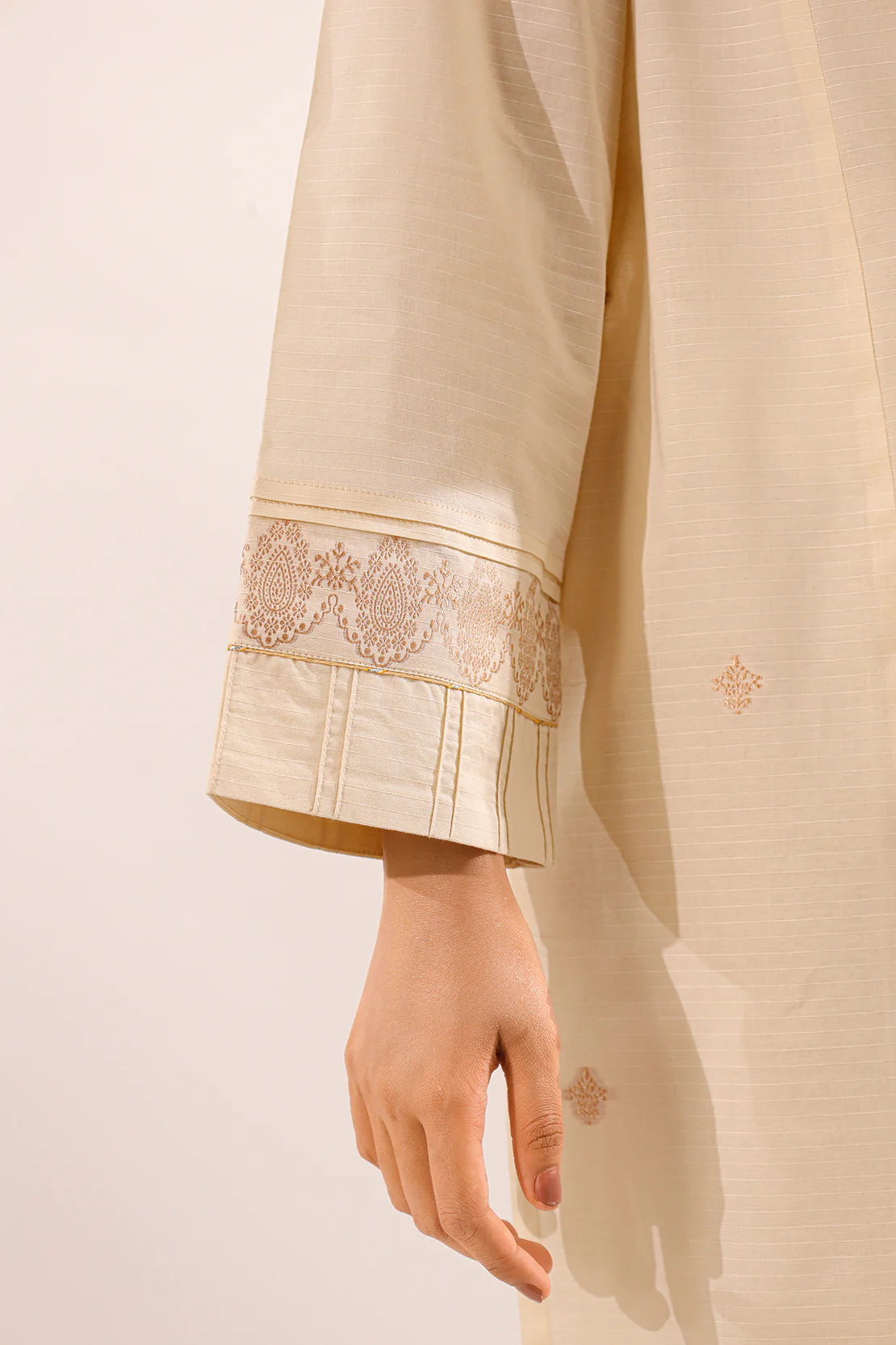 Cotton Jacquard Stitched Shirt - Image 7
