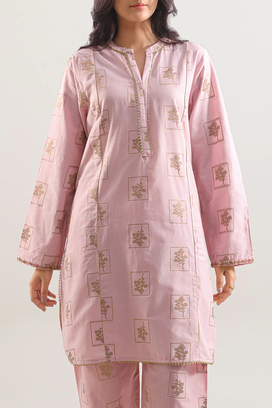Jacquard Cotton Stitched Shirt - Image 4