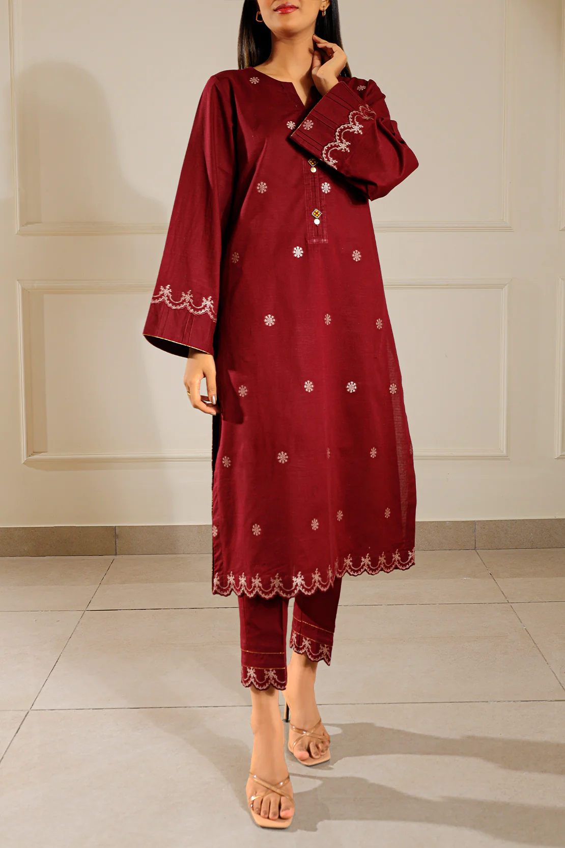 Jacquard Cotton Stitched Shirt - Image 3