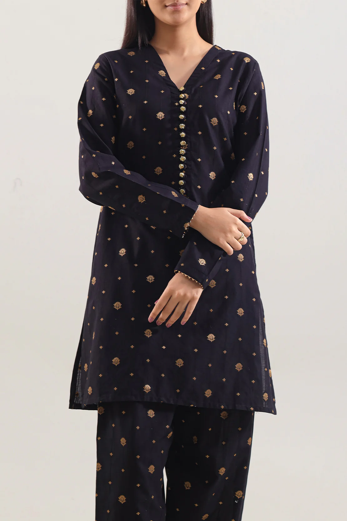 Jacquard Cotton Stitched Shirt - Image 3