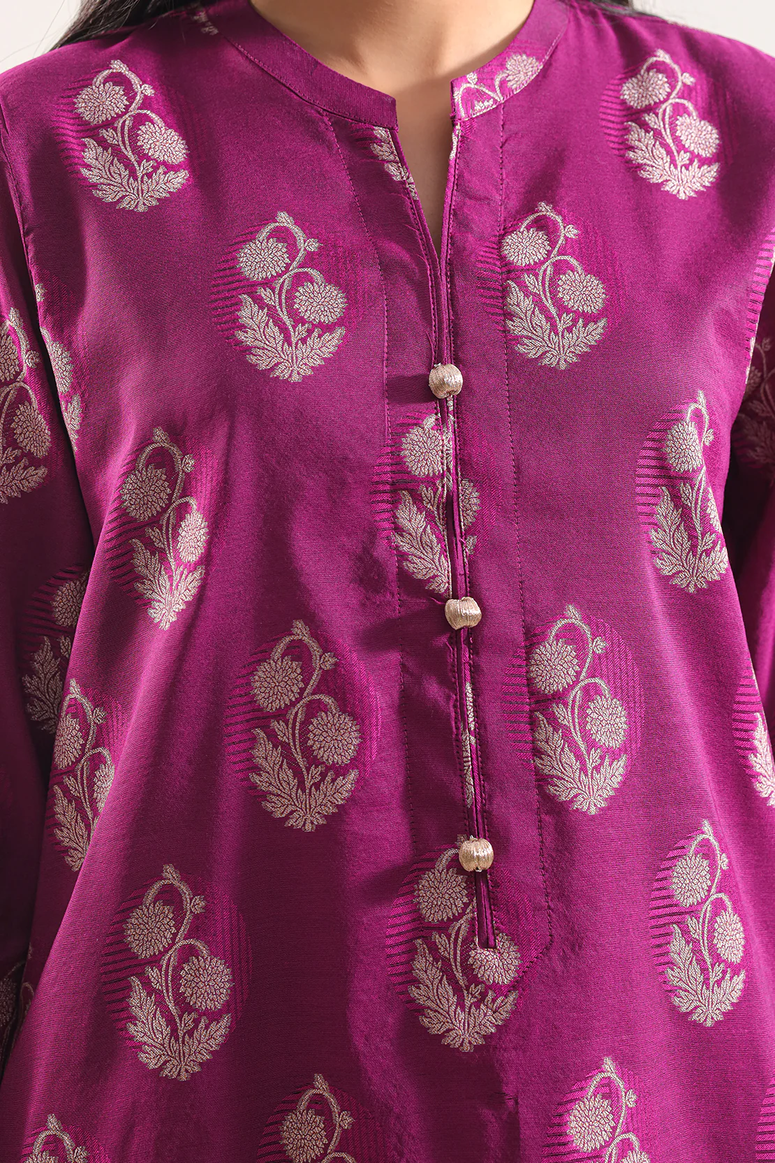 Jacquard Cotton Stitched Shirt - Image 4
