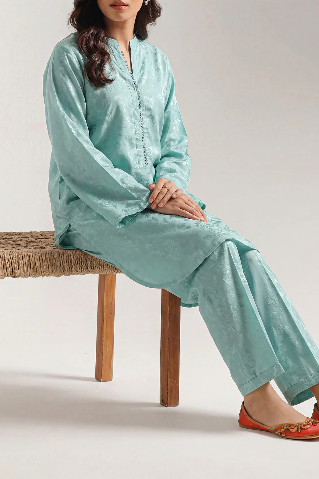 Jacquard Cotton Stitched Shirt