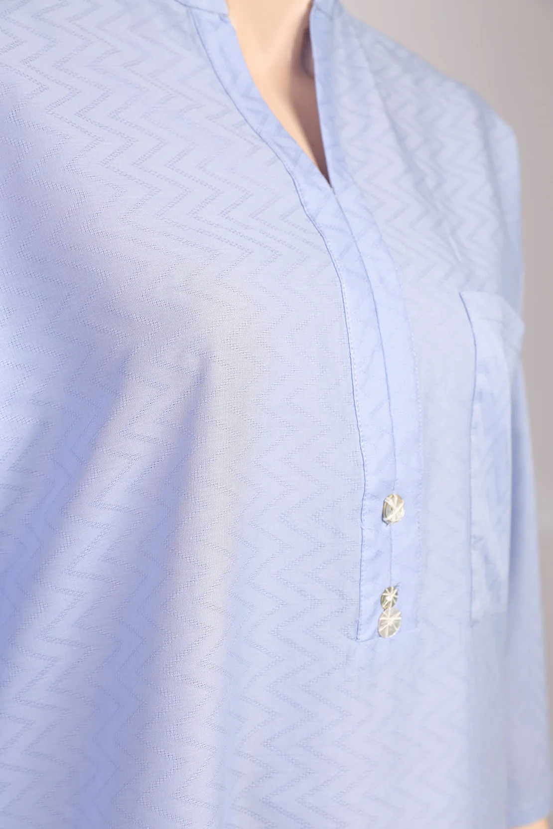Jacquard Lawn Stitched Shirt - Image 3