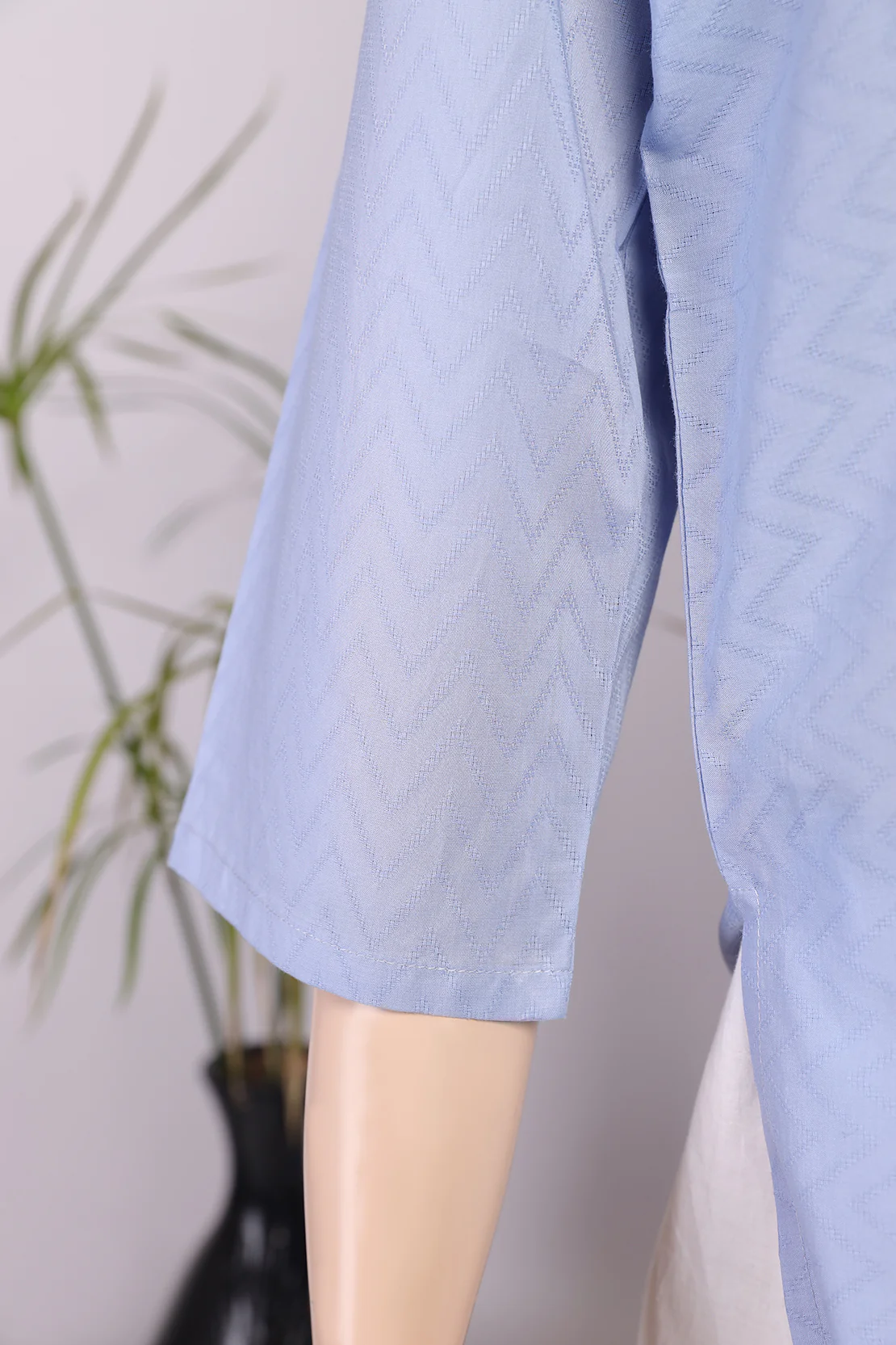Jacquard Lawn Stitched Shirt - Image 4