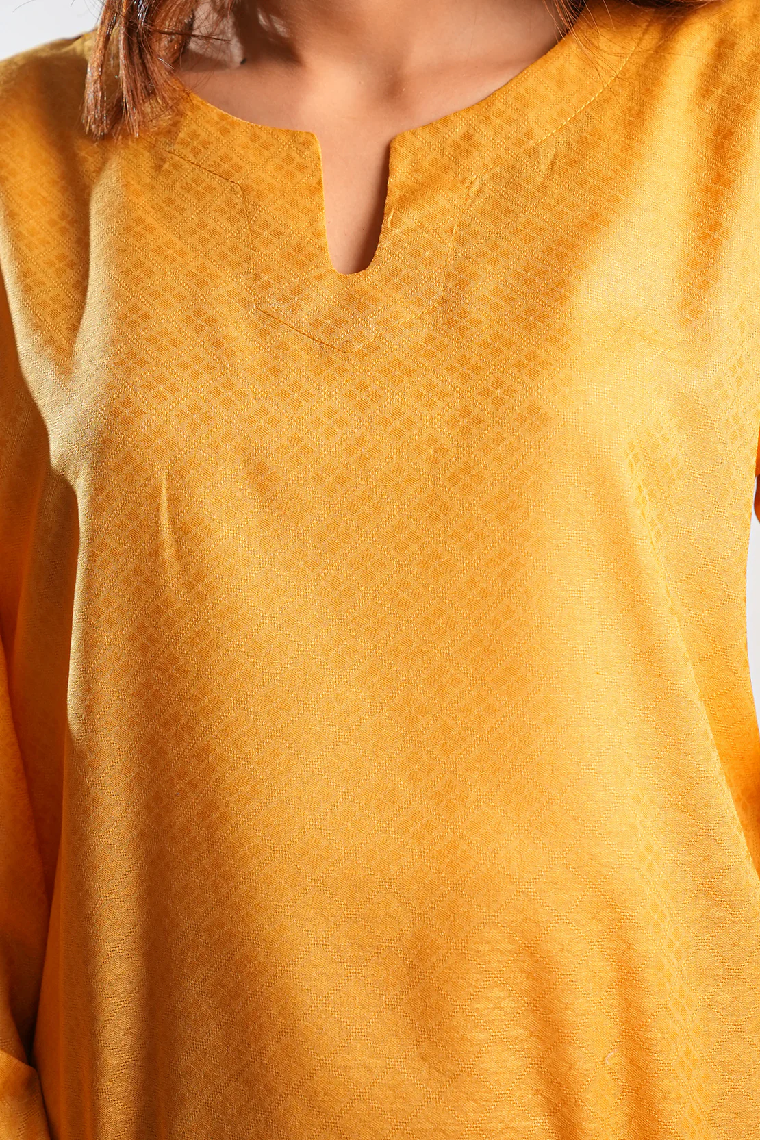 Jacquard Lawn Stitched Shirt - Image 4