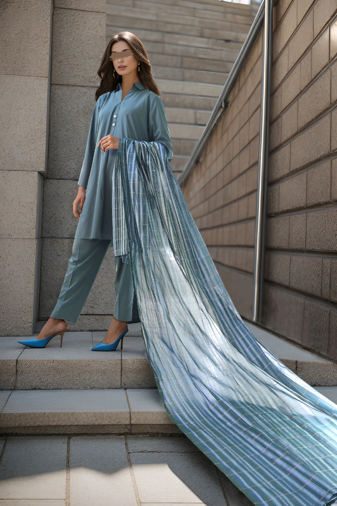 Soft Jacquard Dupatta - Image 2