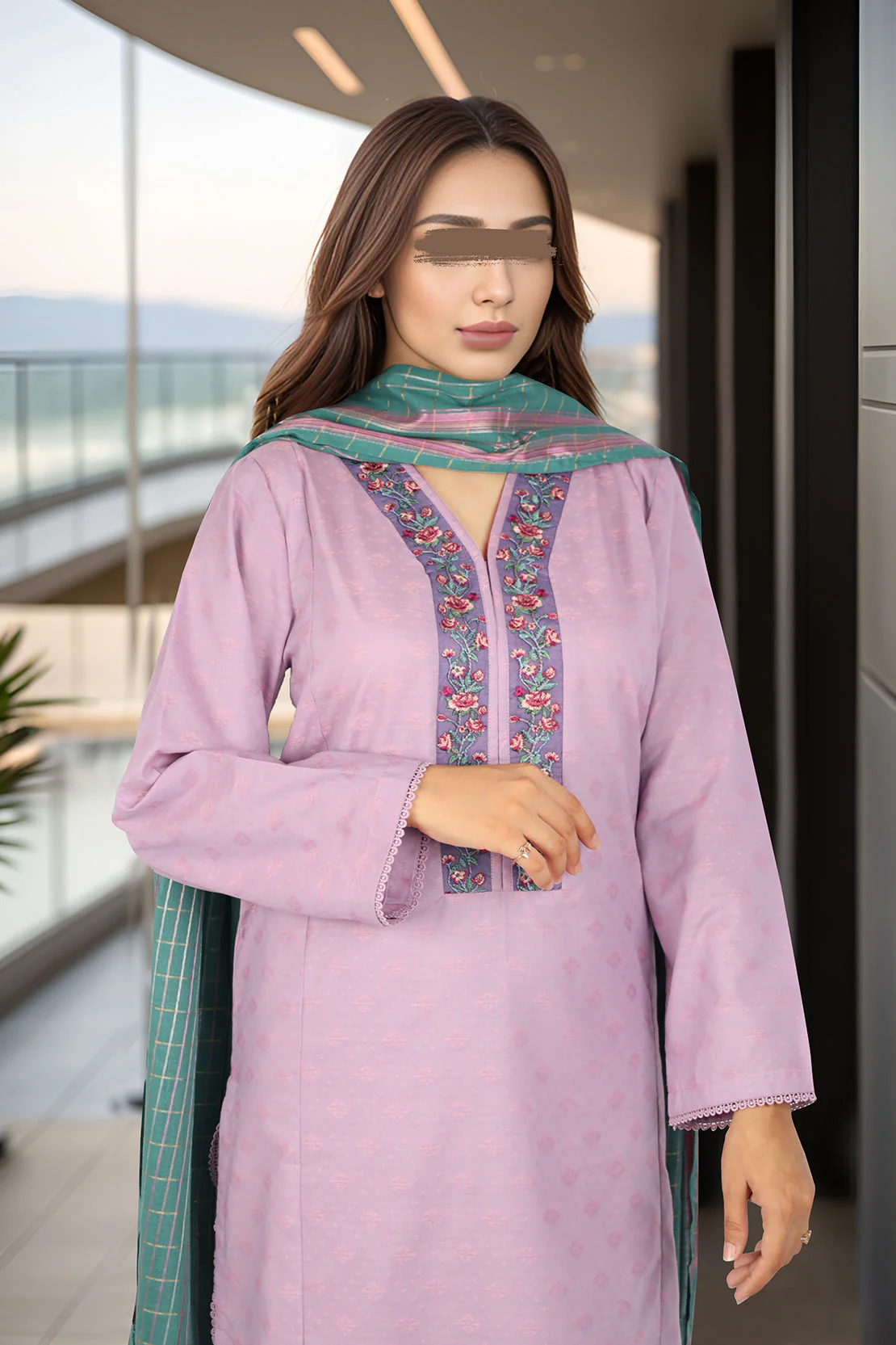 Soft Jacquard Dupatta - Image 3