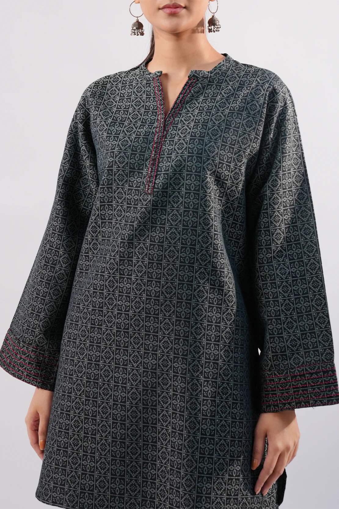 Soft Jacquard Stitched 2 Piece (Shirt/Trouser)