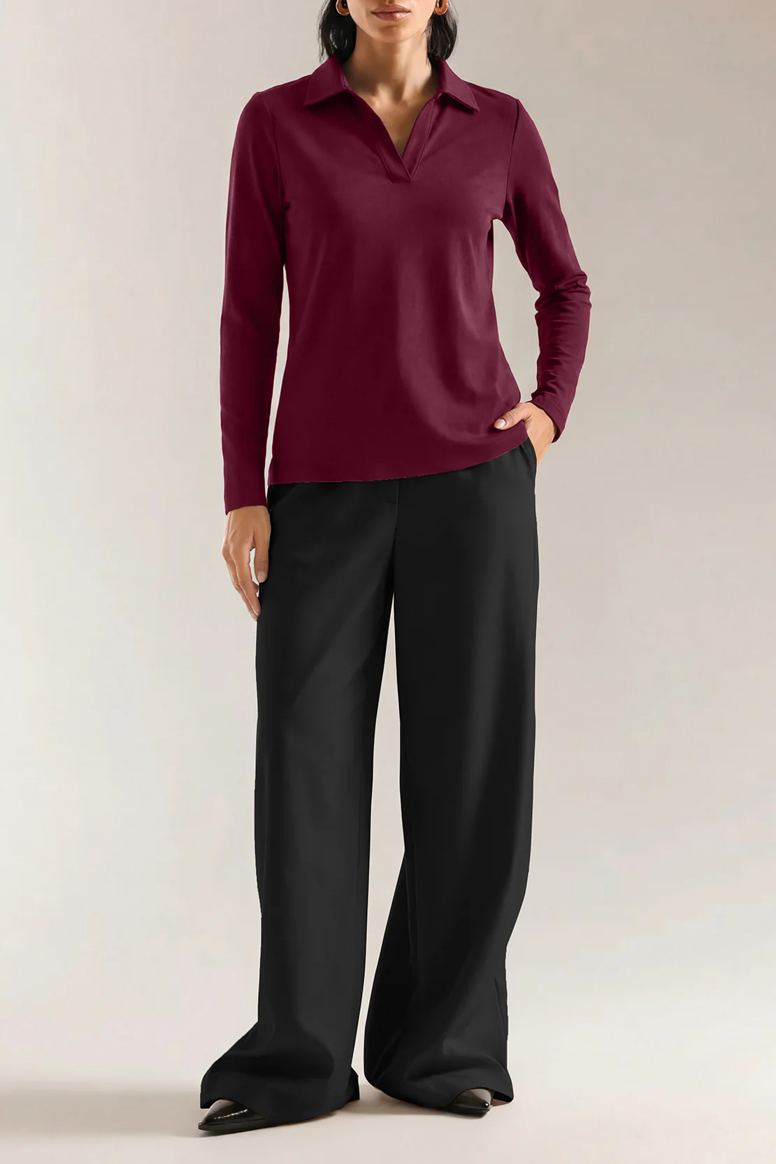 Long Sleeve Polo Shirt