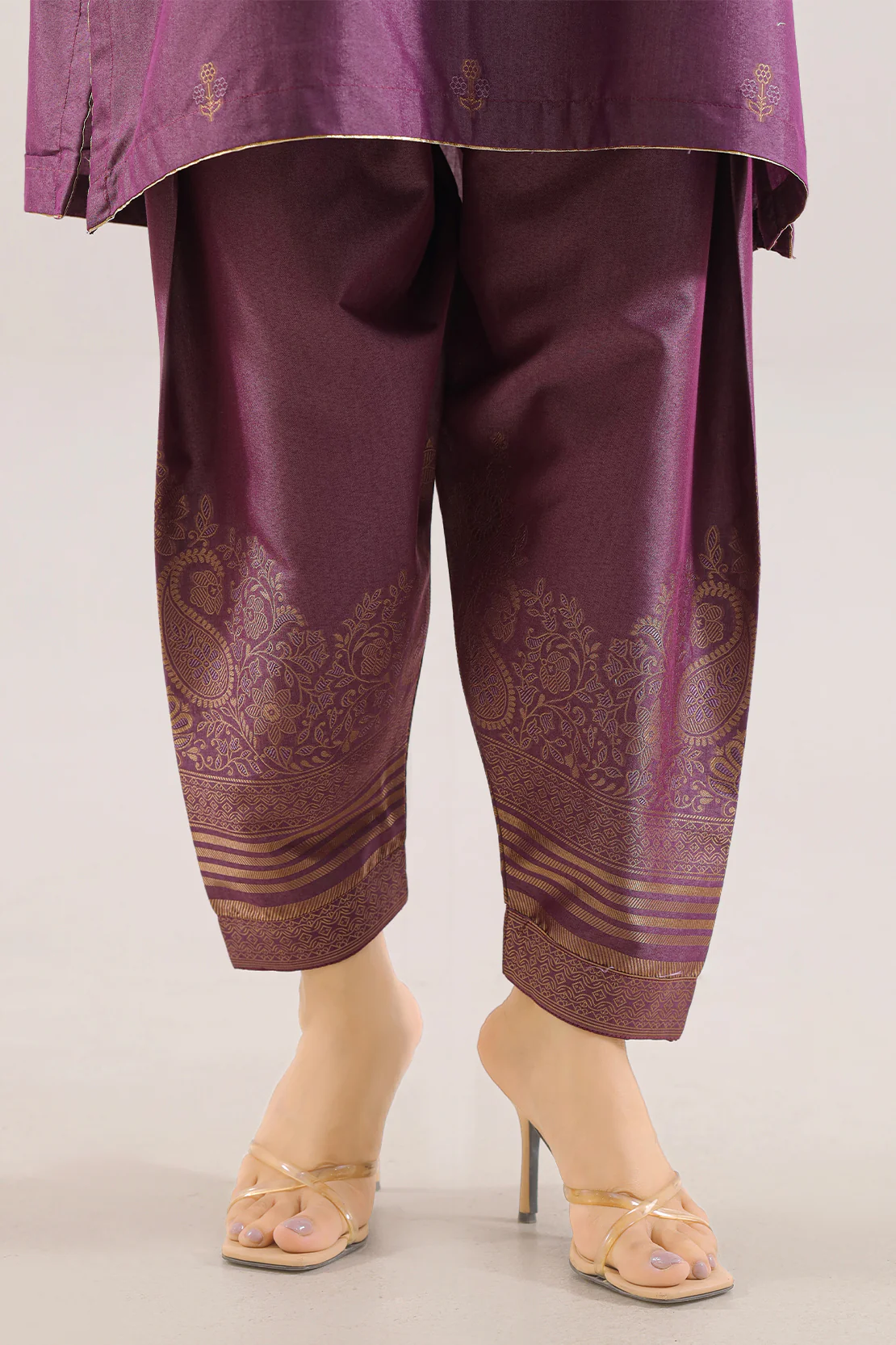 Luxury Pret Cotton Jacquard Stitched 2 Piece (Shirt/Trouser) - Image 5
