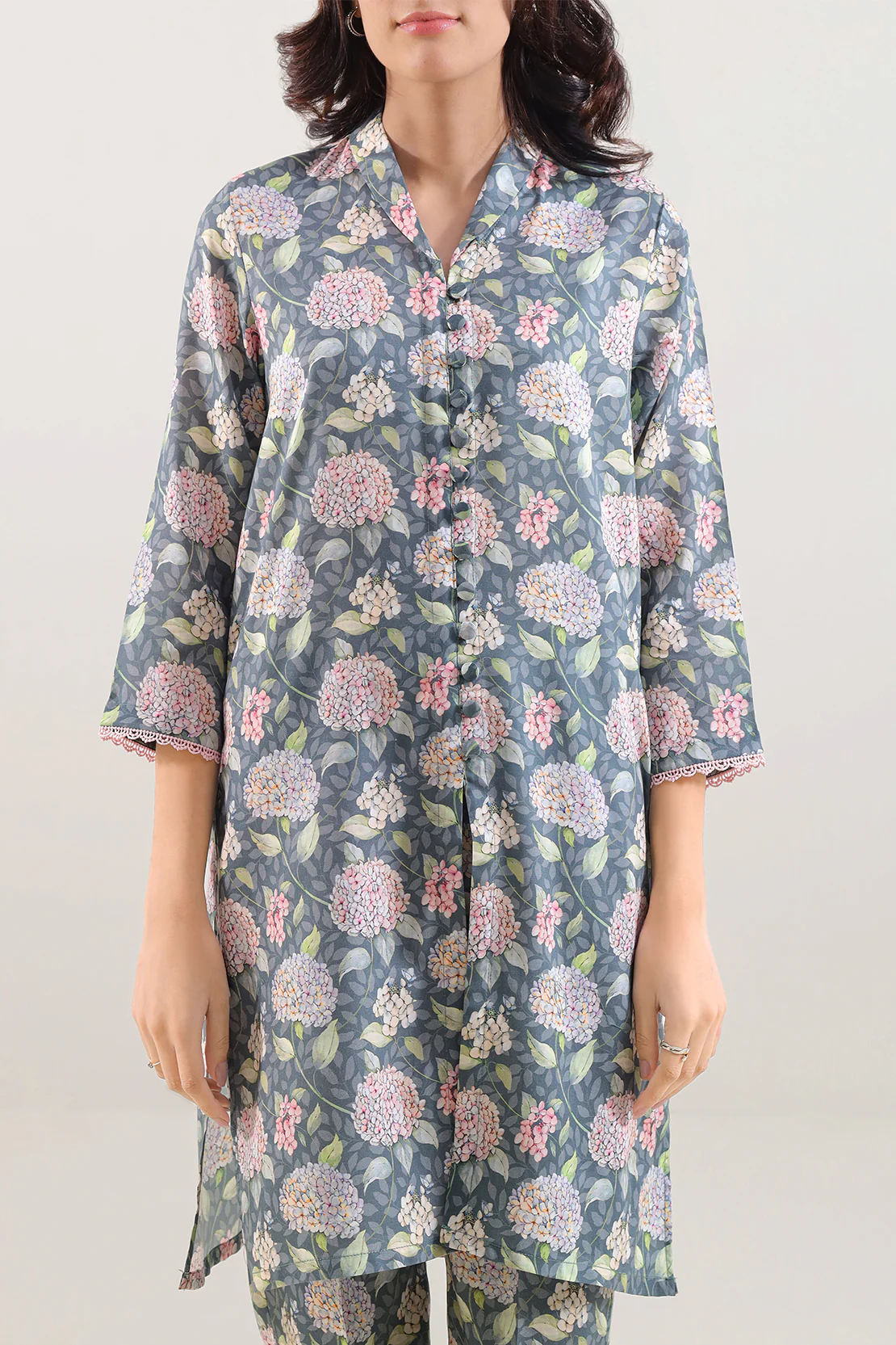 Printed Arabic Lawn Stitched 2 Piece (Shirt/Trouser) - Image 3