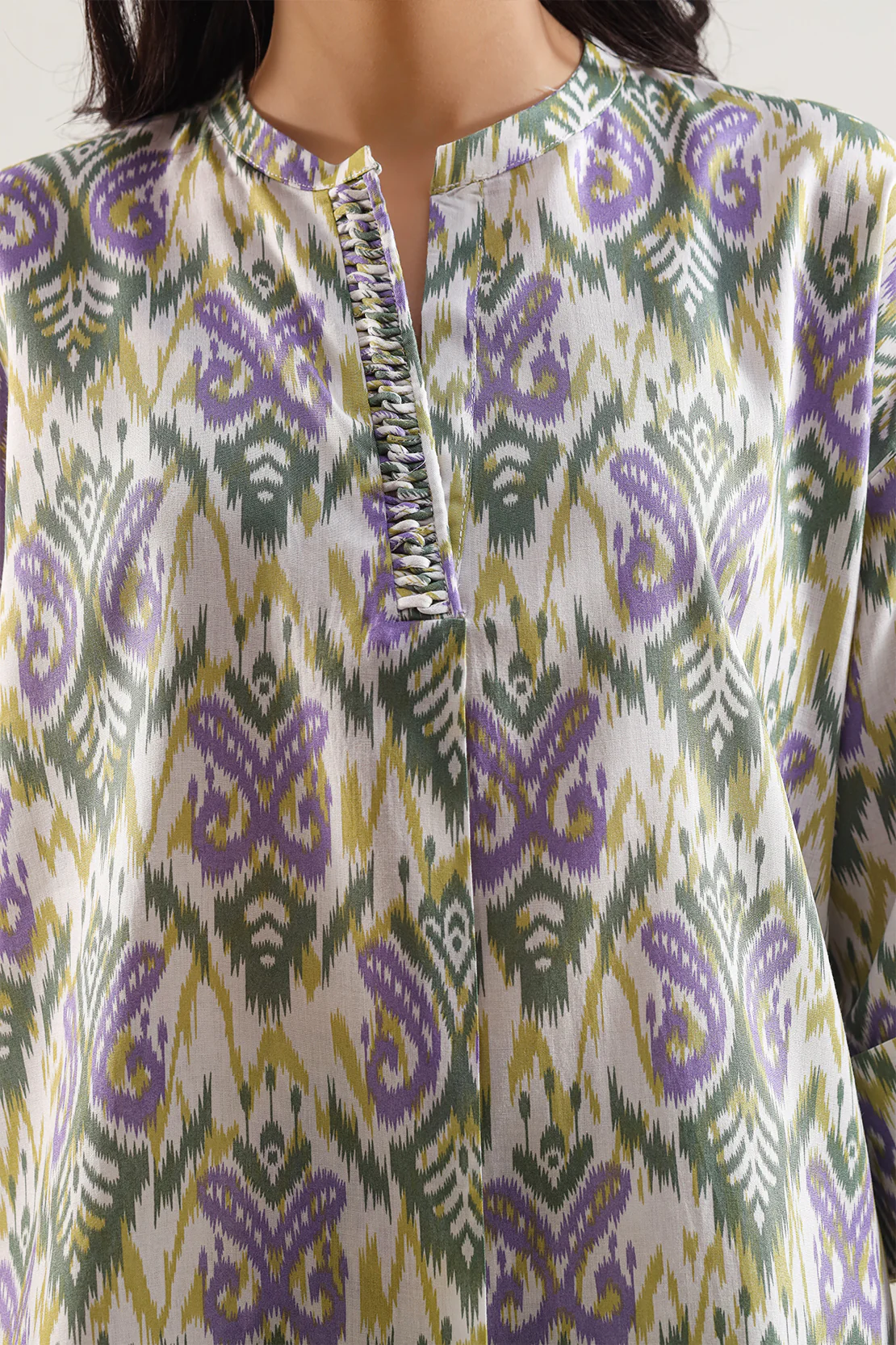 Printed Arabic Lawn Stitched 2 Piece (Shirt/Trouser) - Image 4