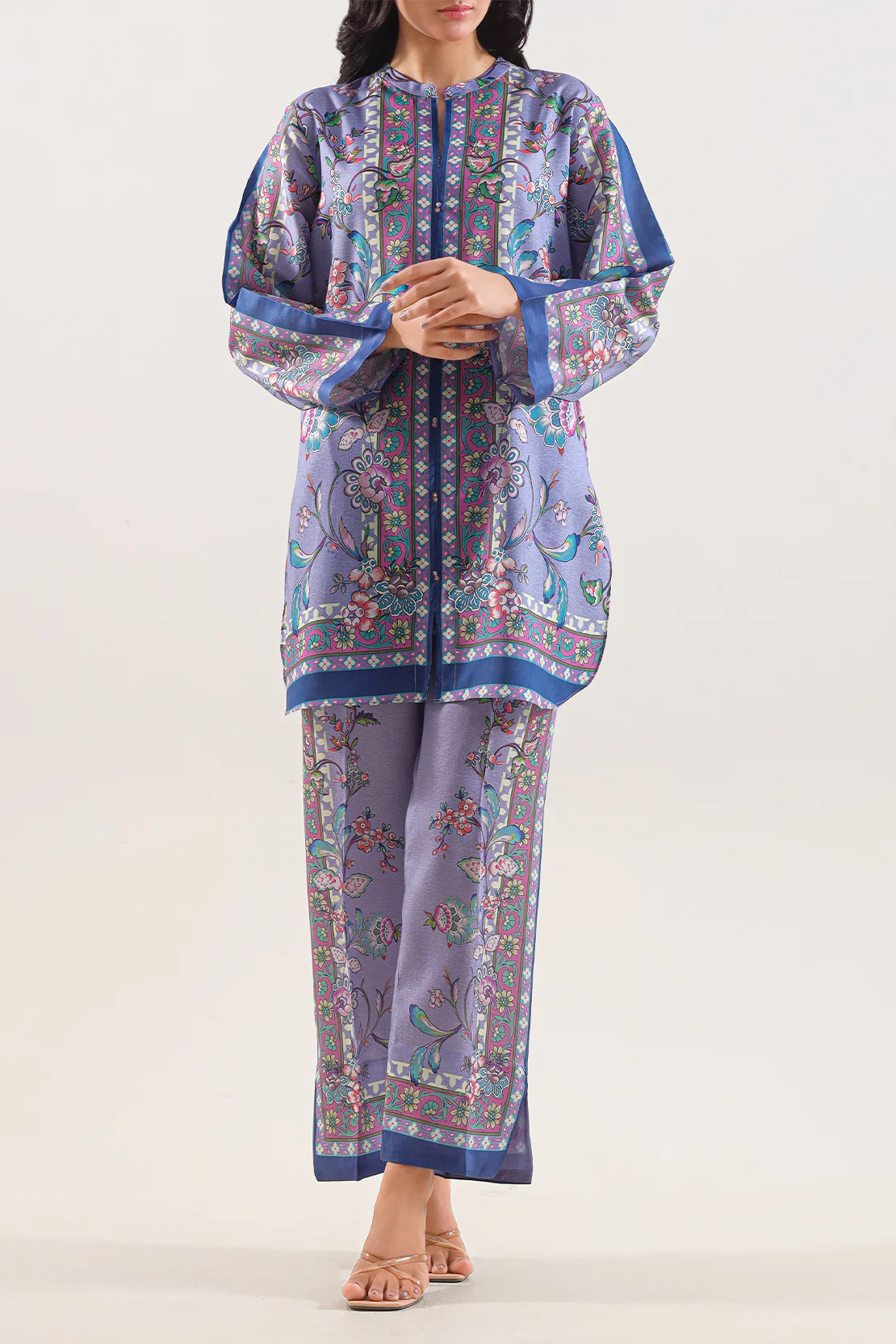 Printed Arabic Lawn Stitched 2 Piece (Shirt/Trouser)