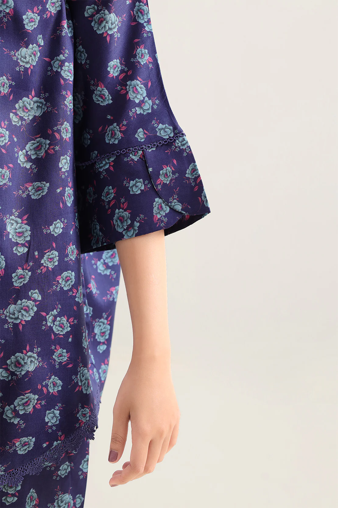 Printed Arabic Lawn Stitched 2 Piece (Shirt/Trouser) - Image 4
