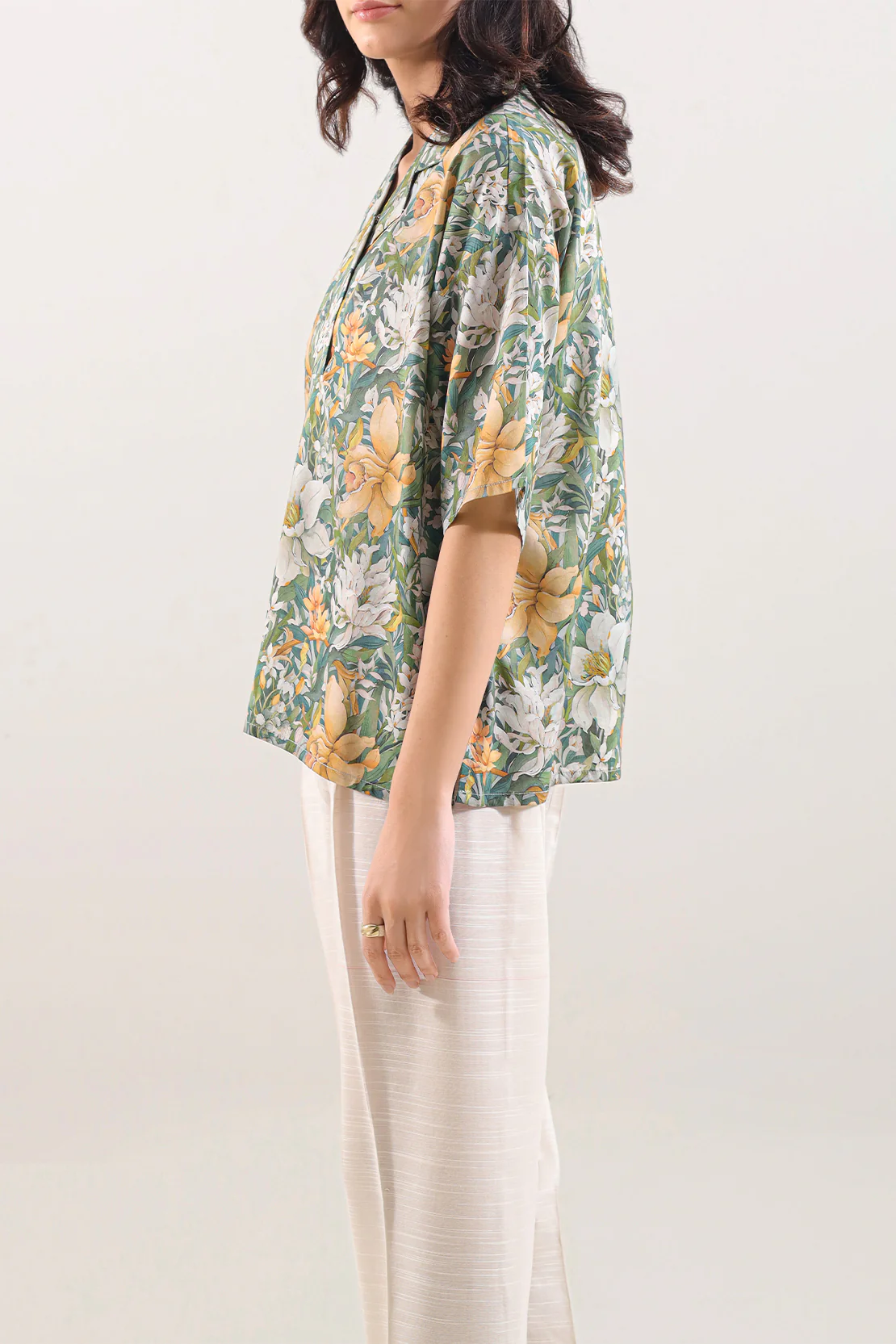 Printed Arabic Lawn Stitched Shirt - Image 2