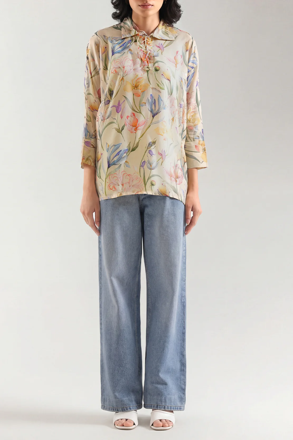 Printed Arabic Lawn Stitched Shirt