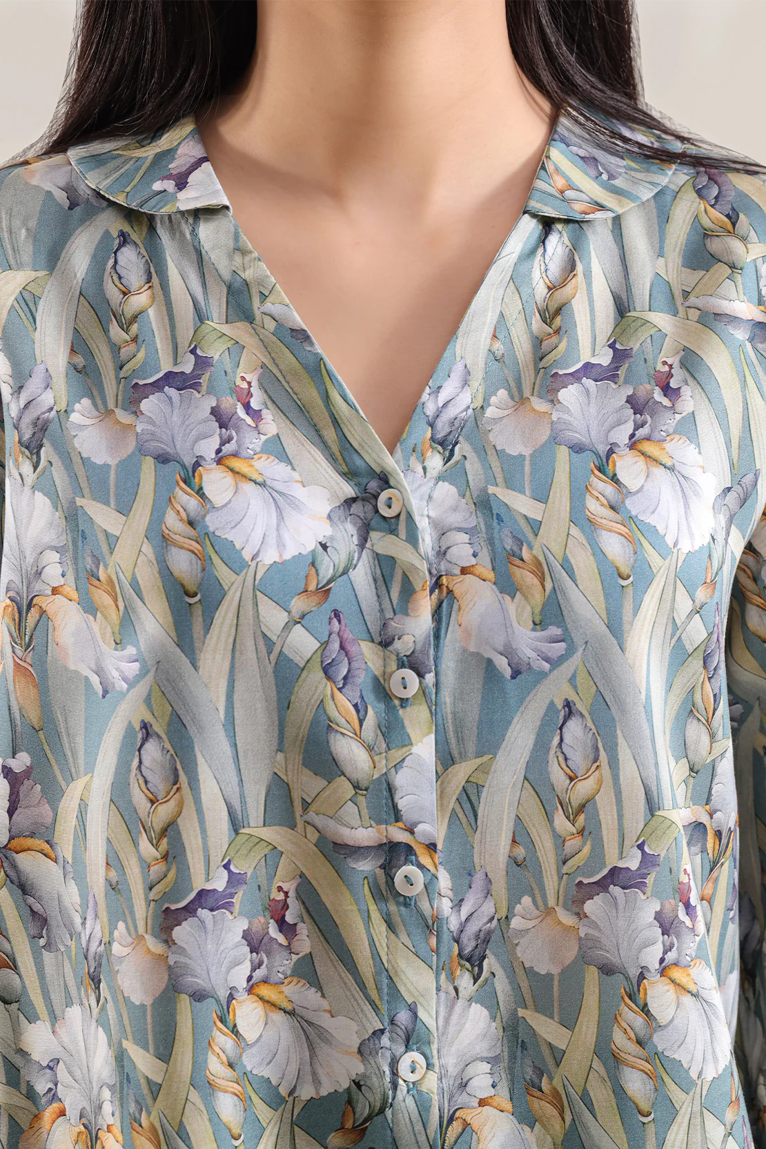 Printed Arabic Lawn Stitched Shirt - Image 4