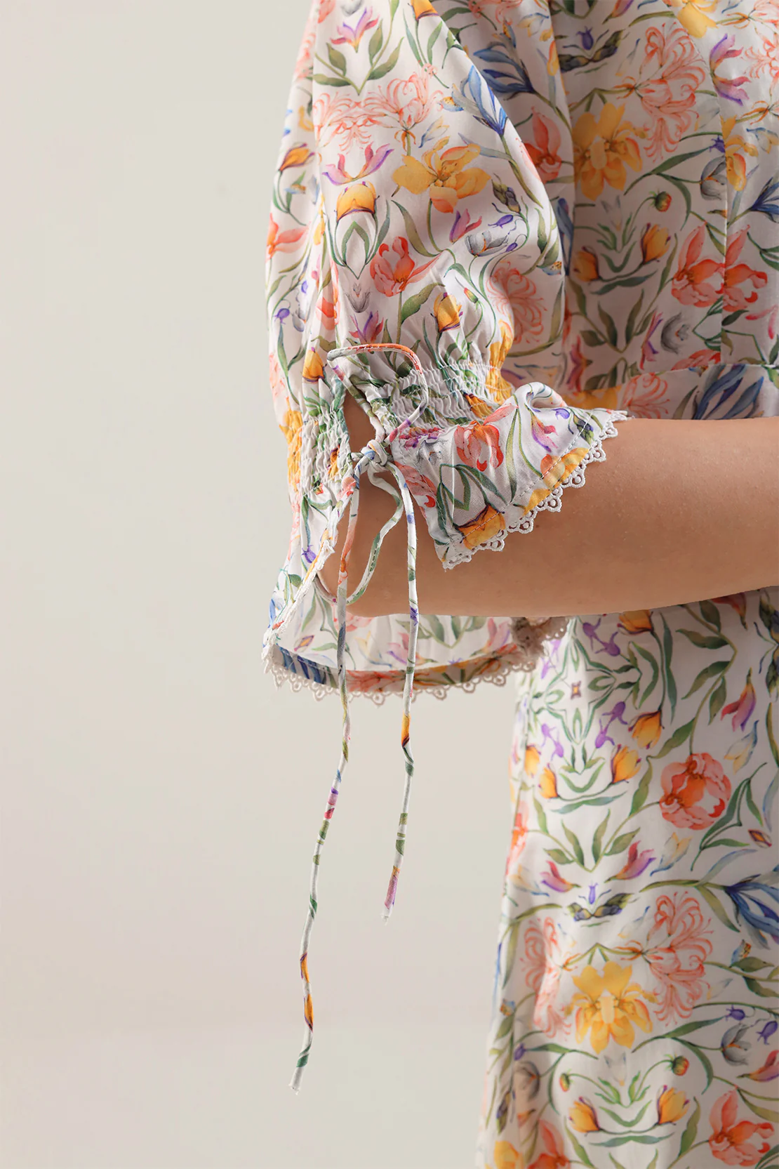 Printed Arabic Lawn Stitched Shirt - Image 5