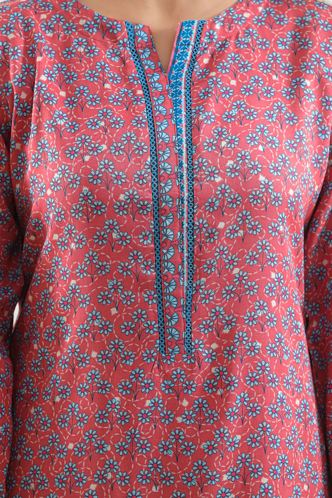 Printed Arabic Linen Stitched 3 Piece - Image 4