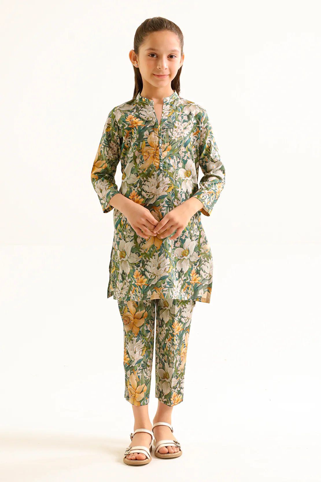 Printed Arabic Premium Lawn Stitched 1 Piece Shirt For Kids