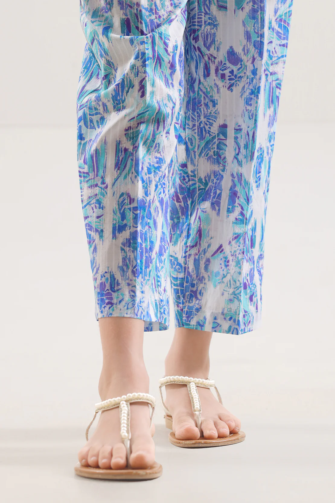 Printed Cambric Pant For Kids