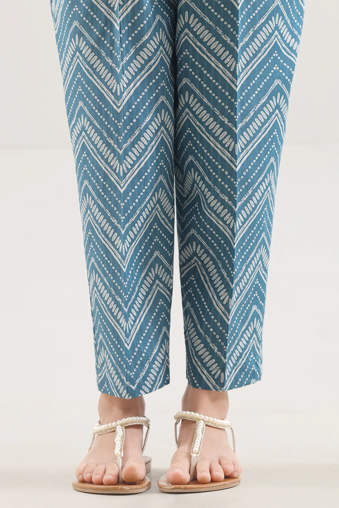 Printed Cambric Pant For Kids