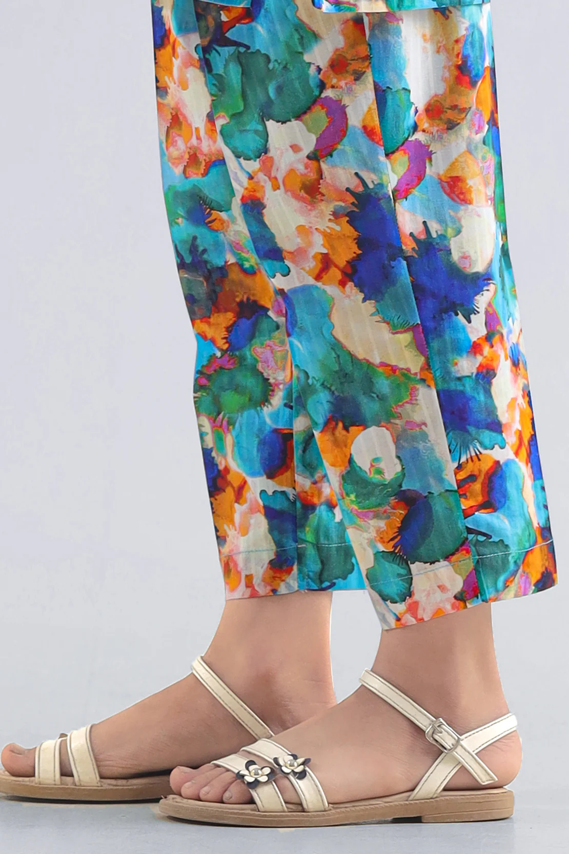 Printed Cambric Pants For Kids - Image 2