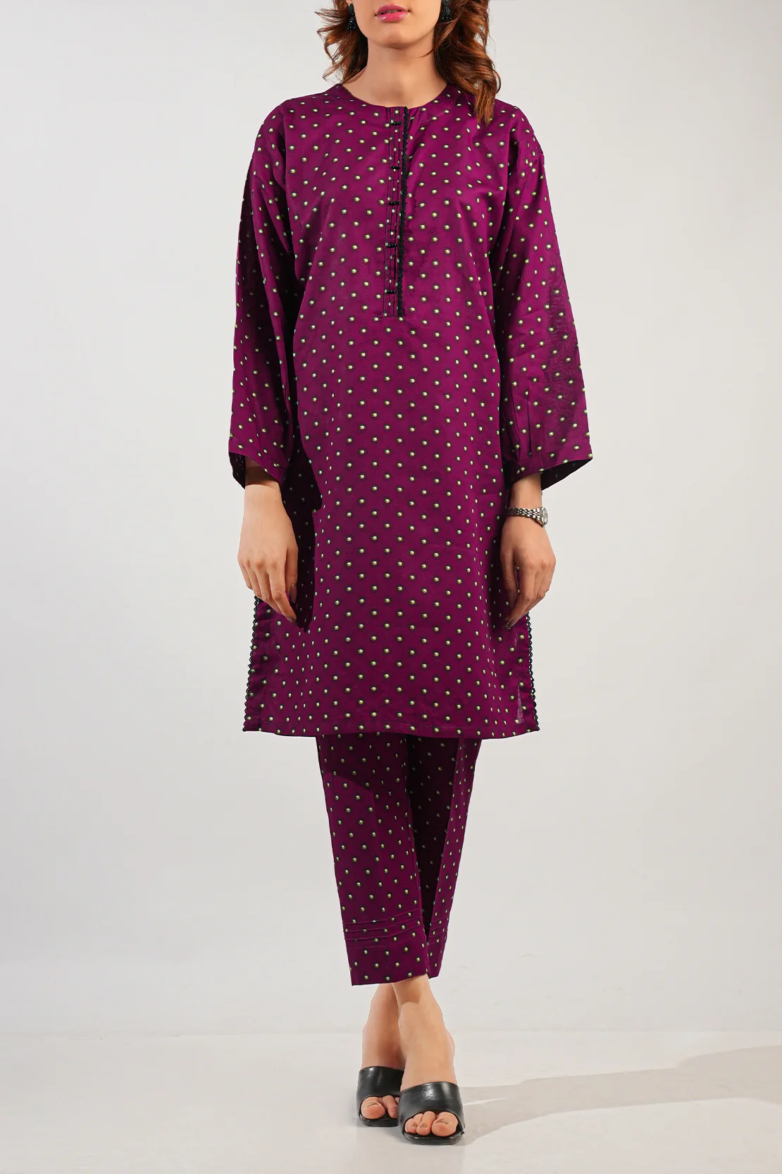 Printed Cambric Stitched 2 Piece (Shirt/Trouser) - Image 4