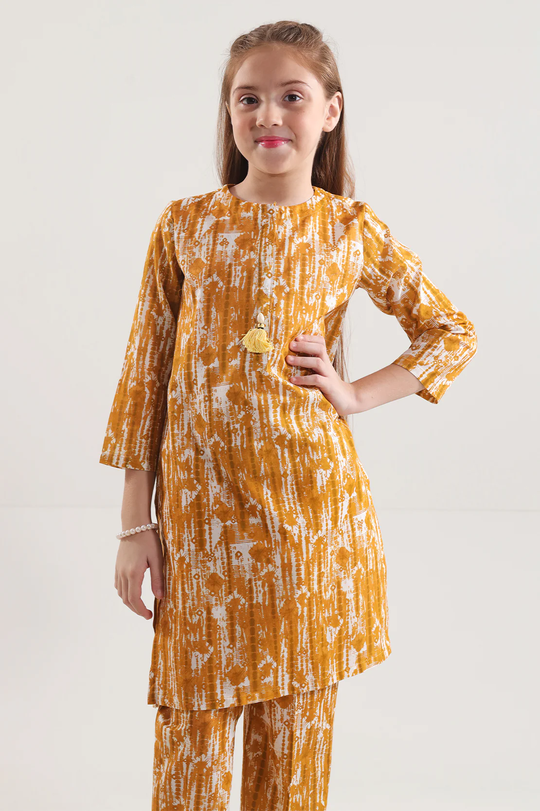 Printed Cambric Stitched 2 Piece (Shirt/Trouser) For Kids - Image 4