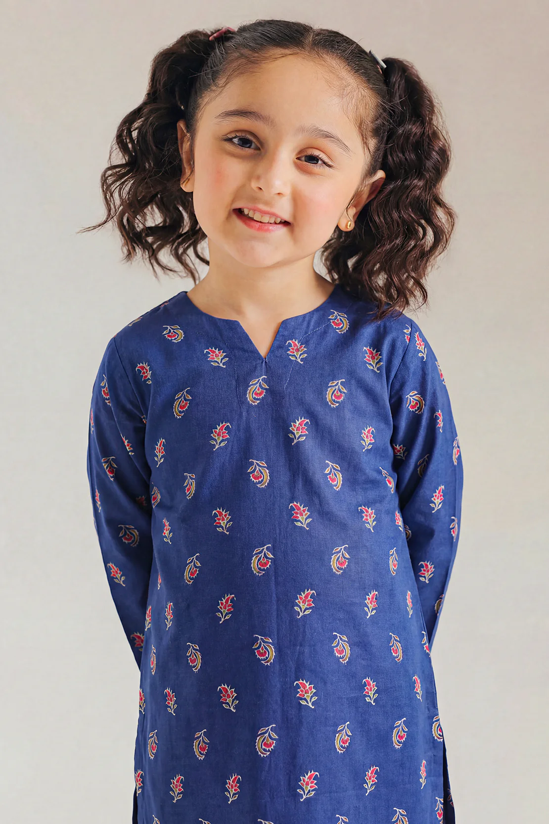 Printed Cambric Stitched 2 Piece (Shirt/Trouser) For Kids - Image 2
