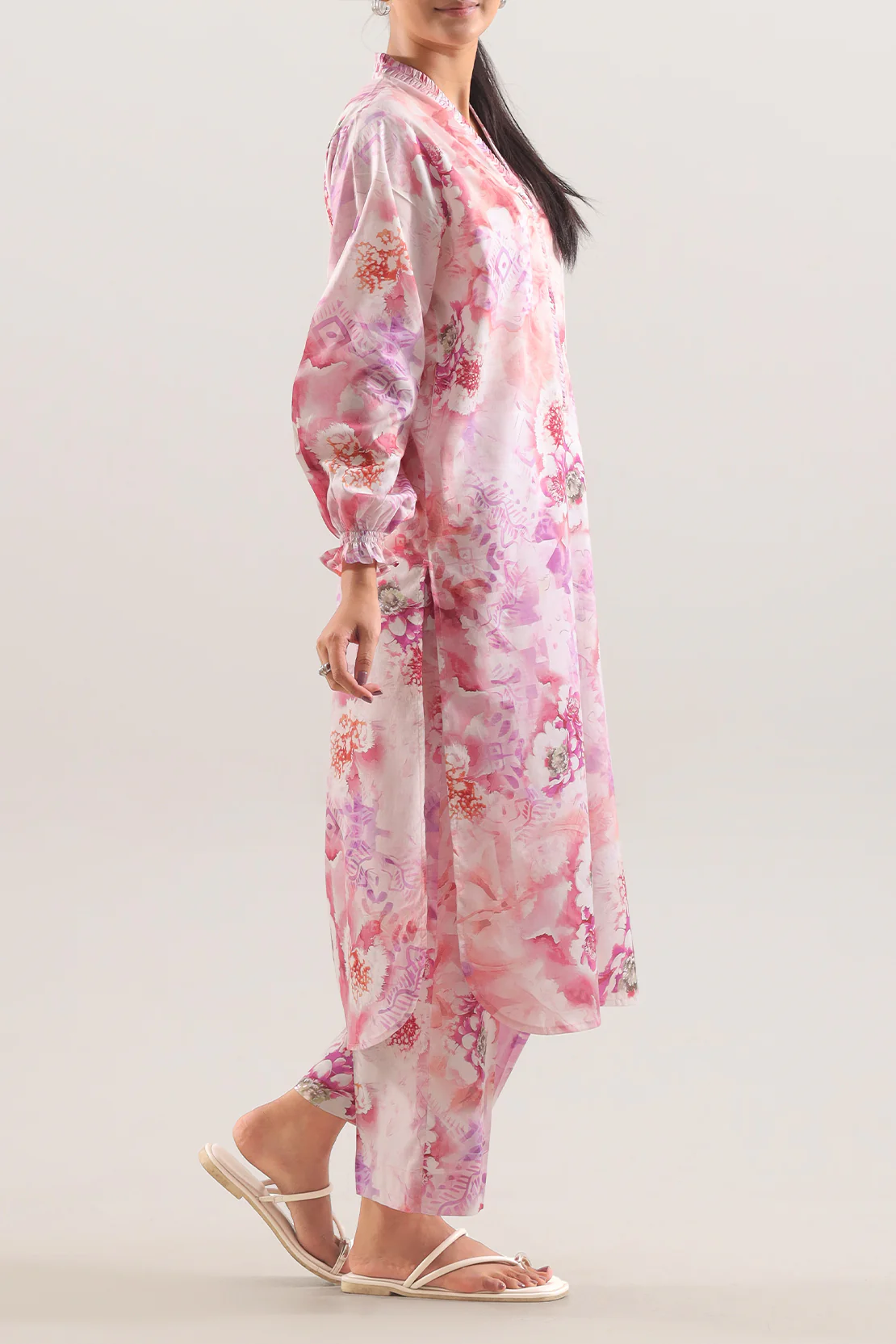 Printed Cambric Stitched 2 Piece (Shirt/Trouser) - Image 3
