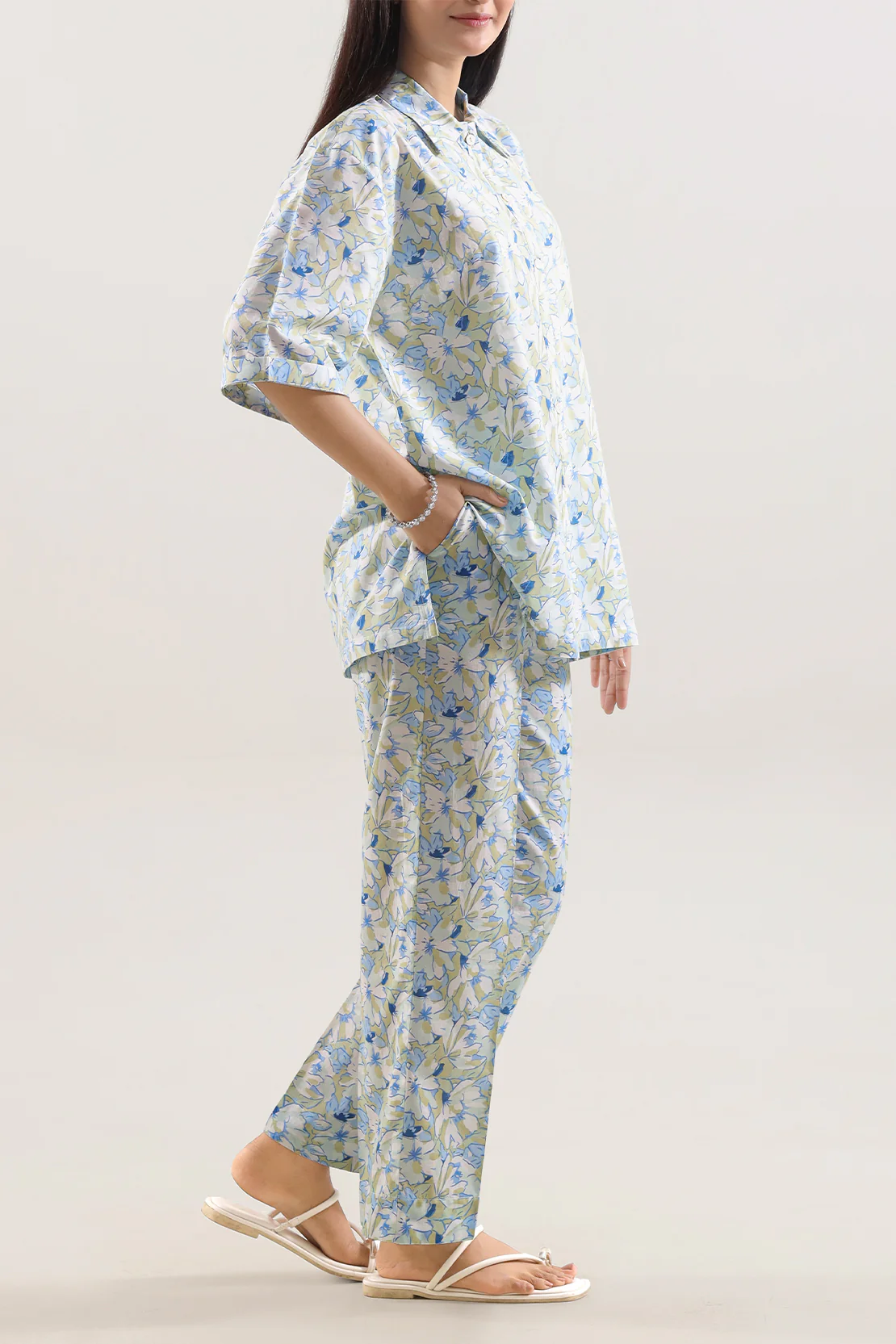 Printed Cambric Stitched 2 Piece (Shirt/Trouser) - Image 3