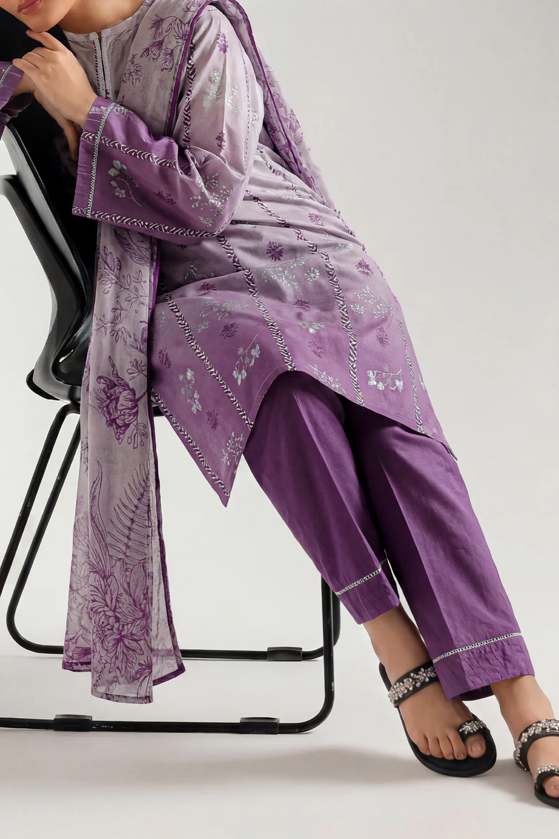 Printed Cambric Stitched 2 Piece (Shirt/Trouser) - Image 2