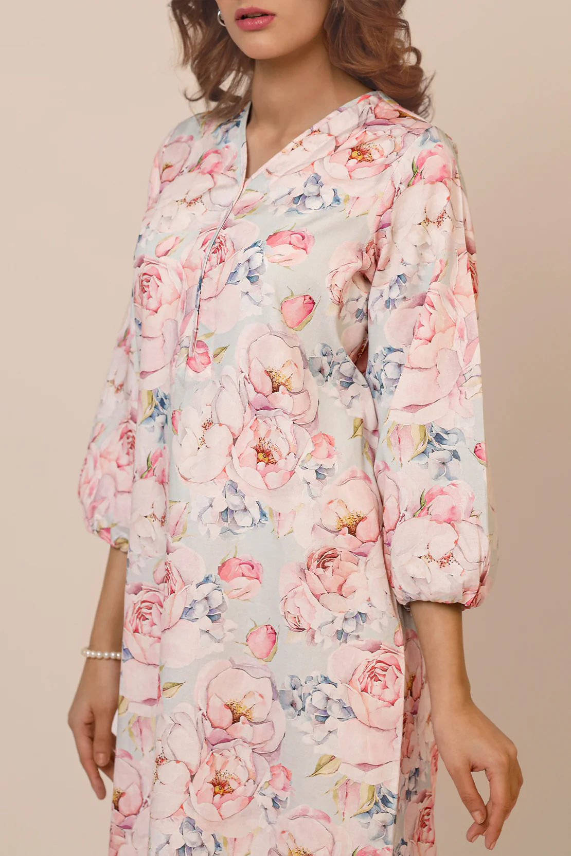 Printed Cambric Stitched Shirt - Image 2