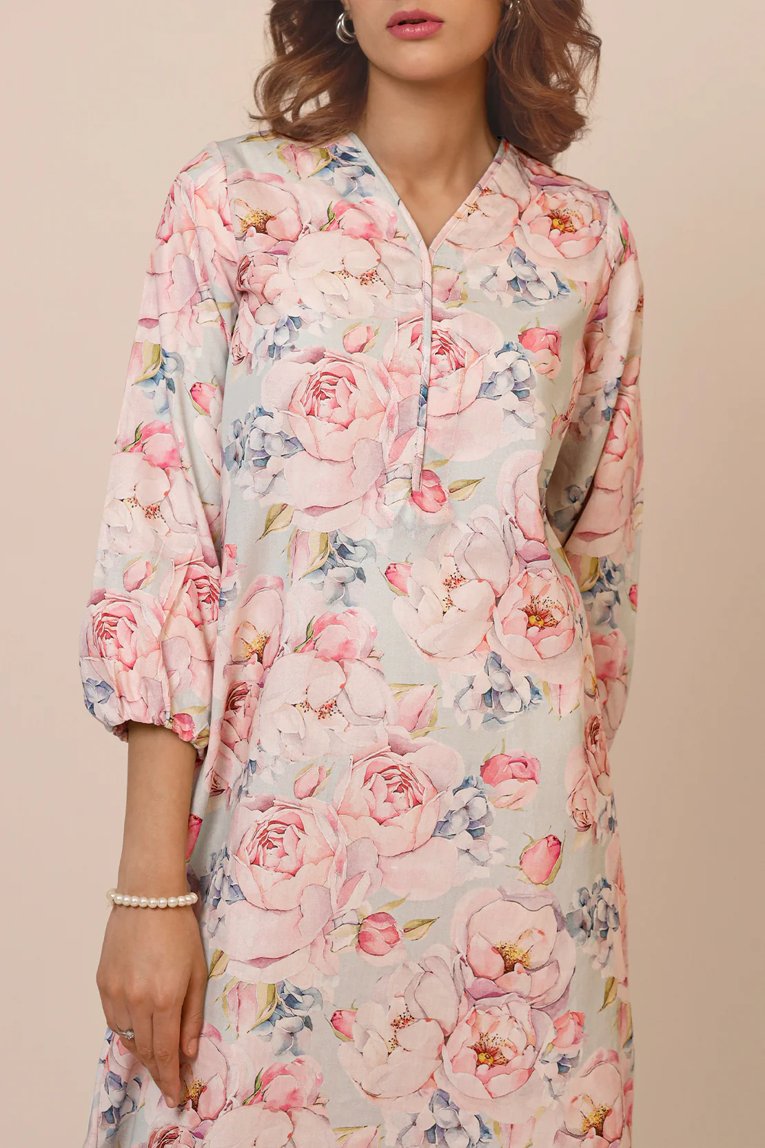 Printed Cambric Stitched Shirt - Image 3