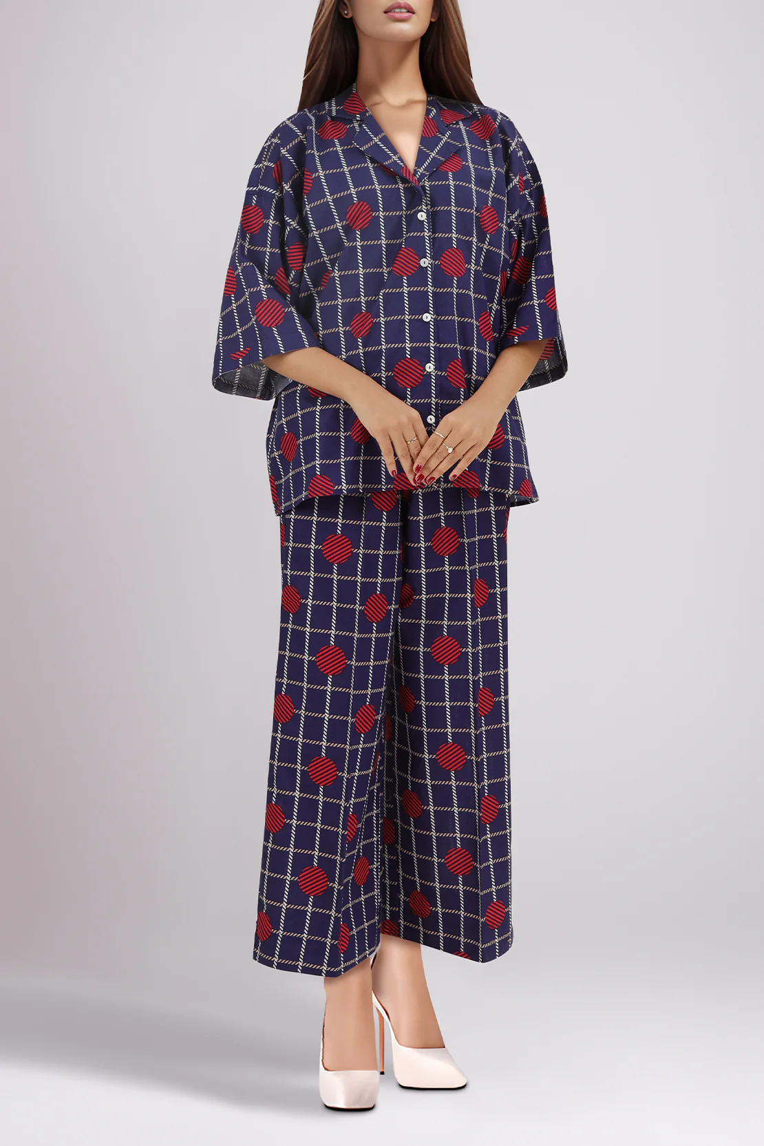 Printed Cambric Stitched Shirt - Image 2