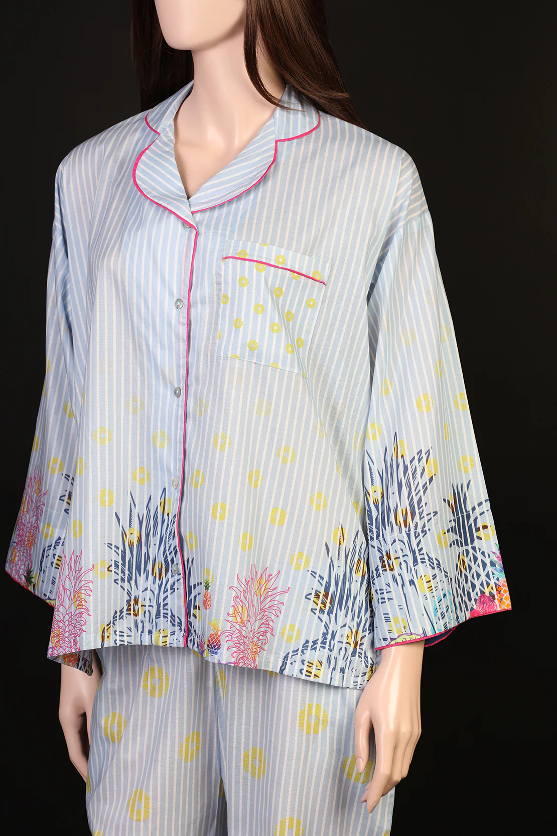 Printed Cambric Stitched Shirt - Image 3