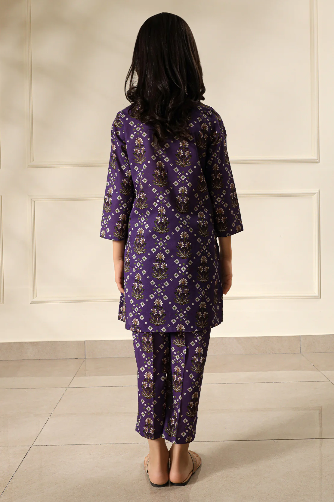 Printed Cambric Stitched Shirt For Kids - Image 4