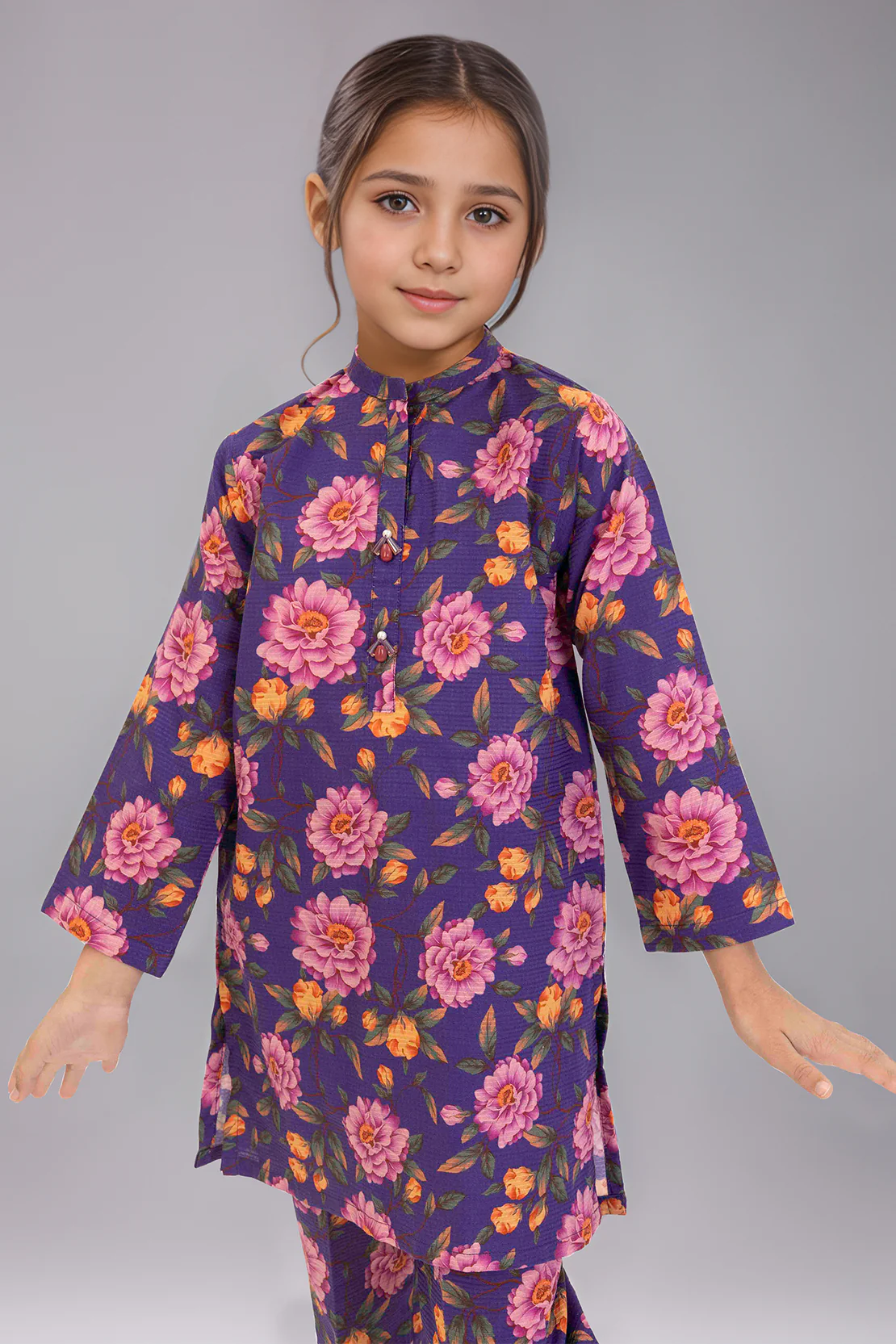 Printed Cambric Stitched Shirt/Trouser For Kids