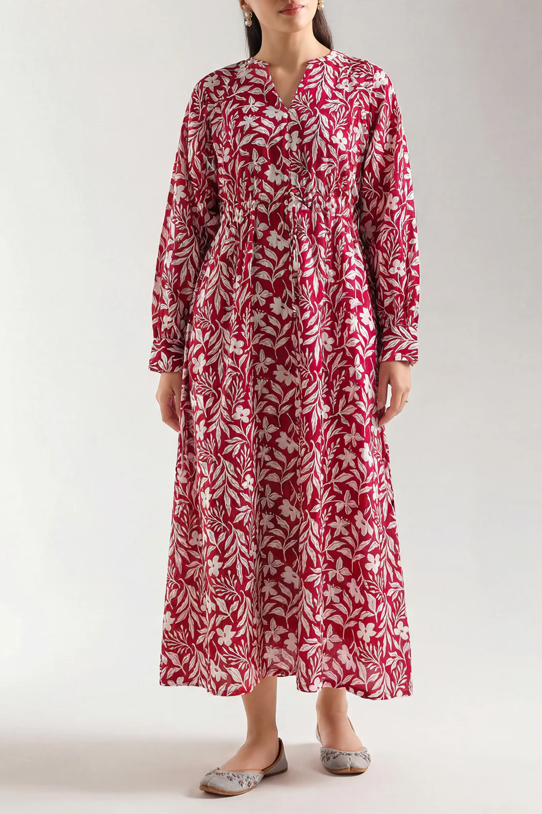 Printed Cambric Stitched Shirt - Image 2