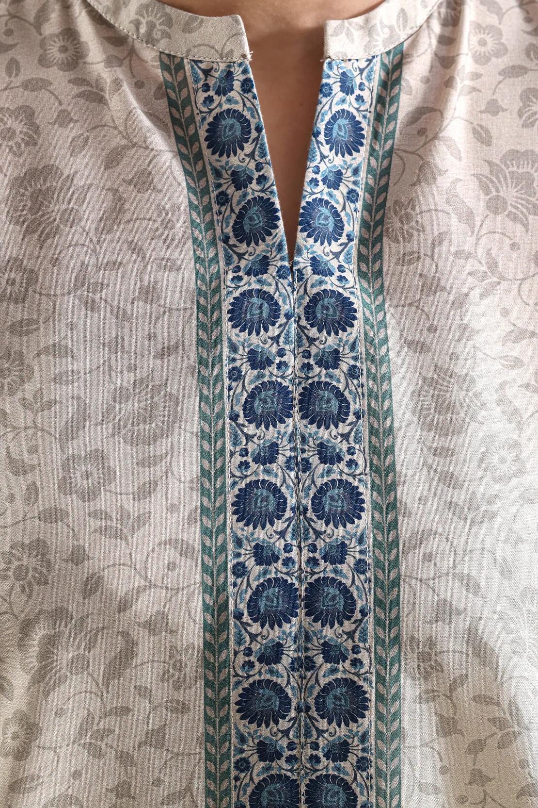 Printed Cambric Stitched Shirt - Image 3