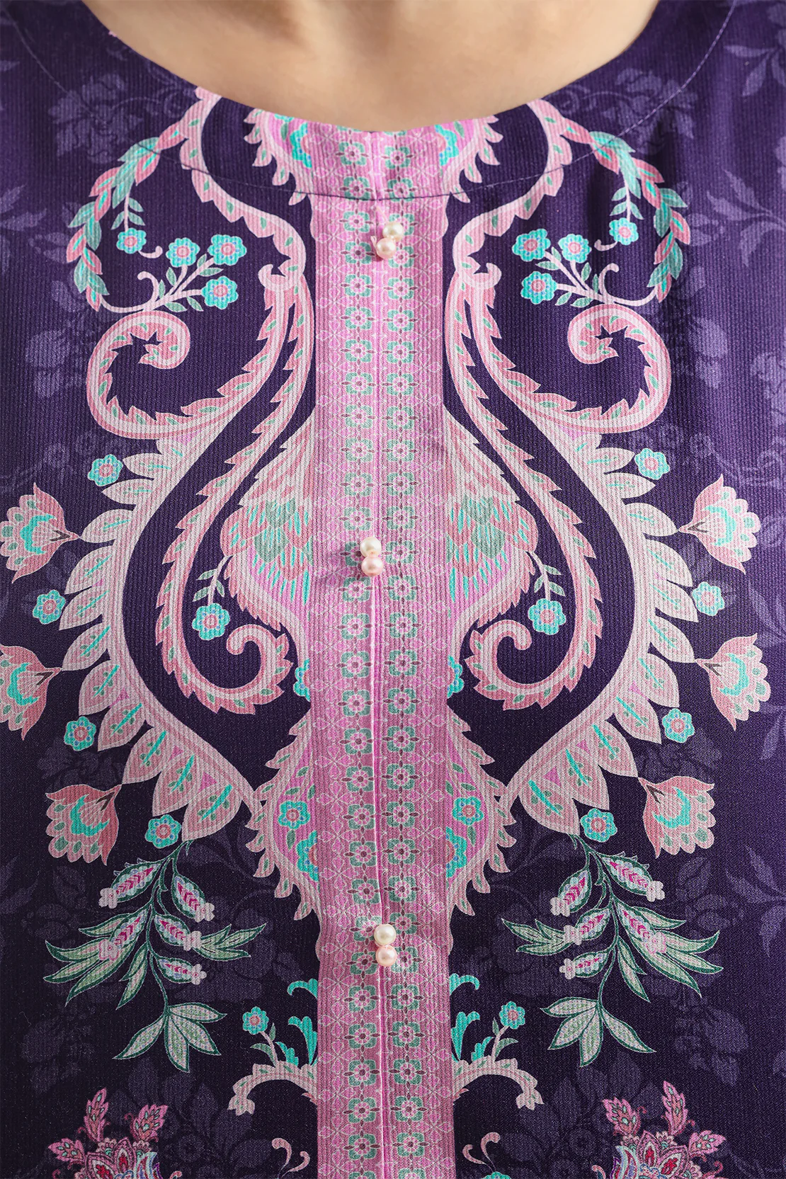 Printed Corduroy Stitched 2 Piece (Shirt/Trouser) - Image 3
