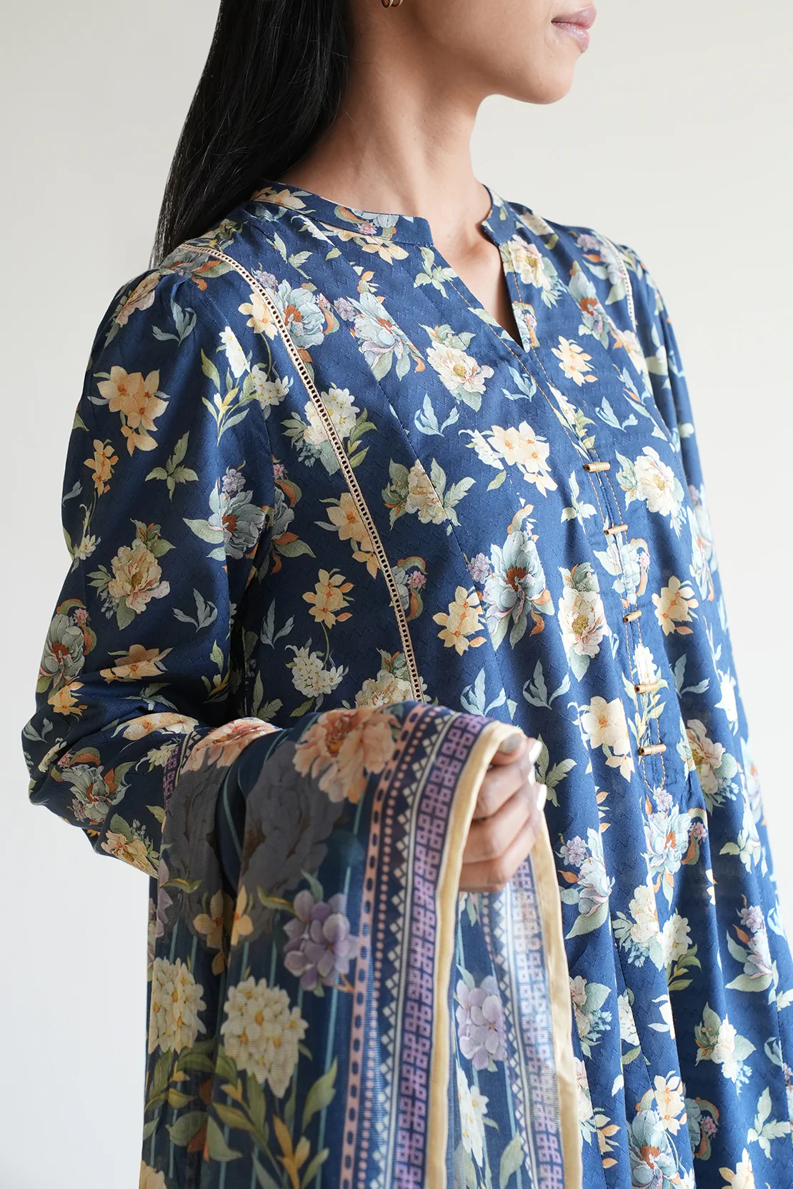 Cotton Jacquard Stitched Shirt - Image 3