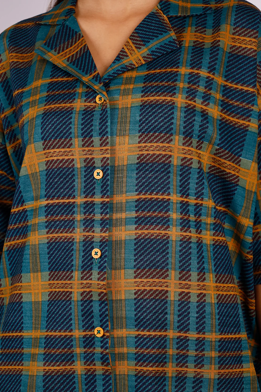 Printed Warm Khaddar Stitched 2 Piece (Shirt/Trouser) - Image 4