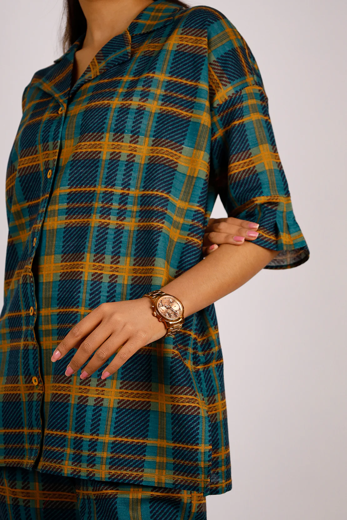Printed Warm Khaddar Stitched 2 Piece (Shirt/Trouser) - Image 6