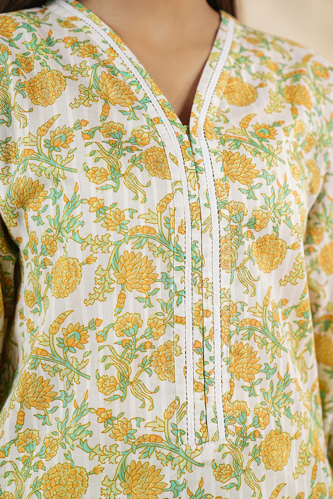 Printed Cotton Stitched 2 Piece (Shirt/Trouser) - Image 5