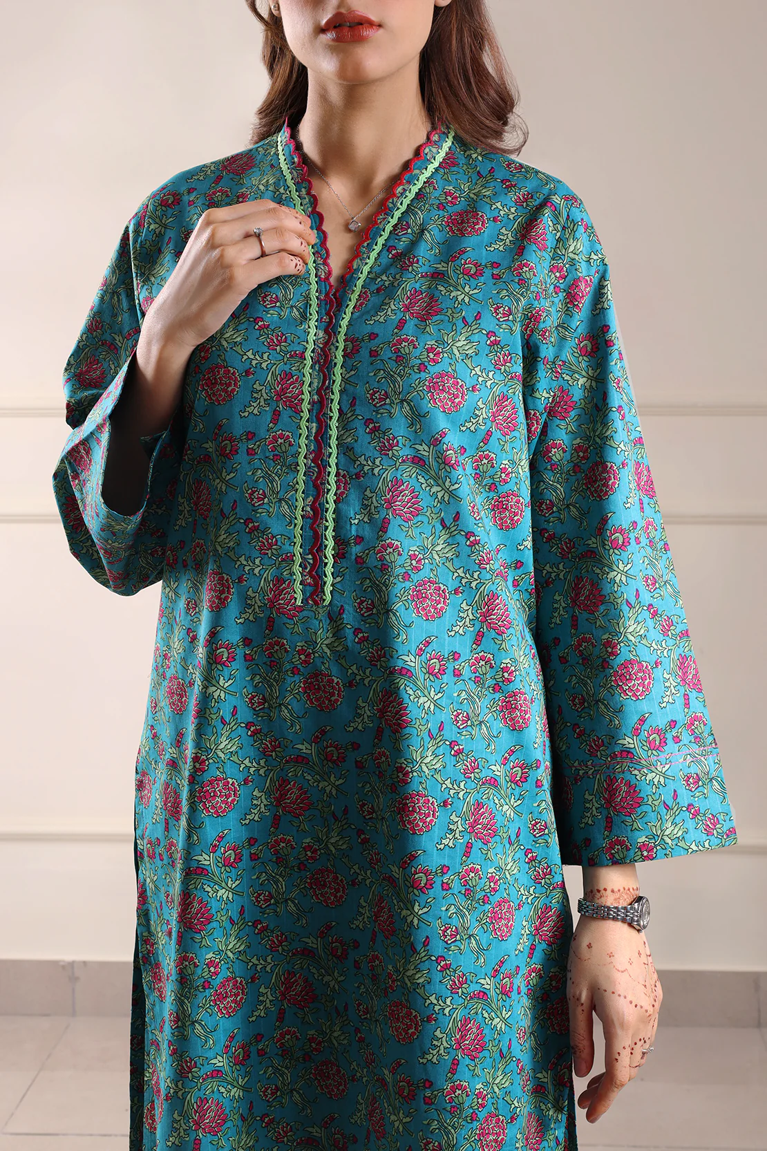 Printed Cotton Stitched 2 Piece (Shirt/Trouser)
