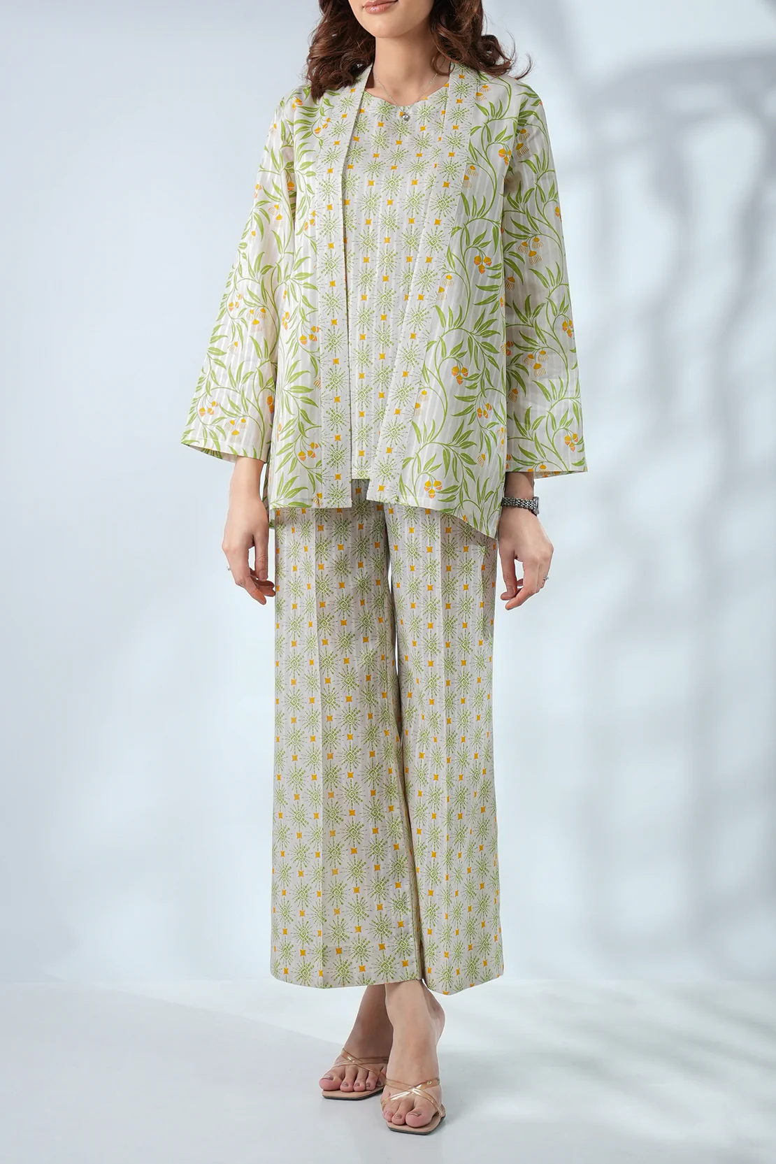 Printed Cotton Stitched 2 Piece (Shirt/Trouser) - Image 3